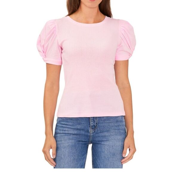 NWT VINCE CAMUTO PUFF SLEEVE TOP - Picture 1 of 9